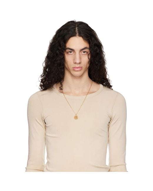 Emanuele Bicocchi Metallic Pendant Necklace for men