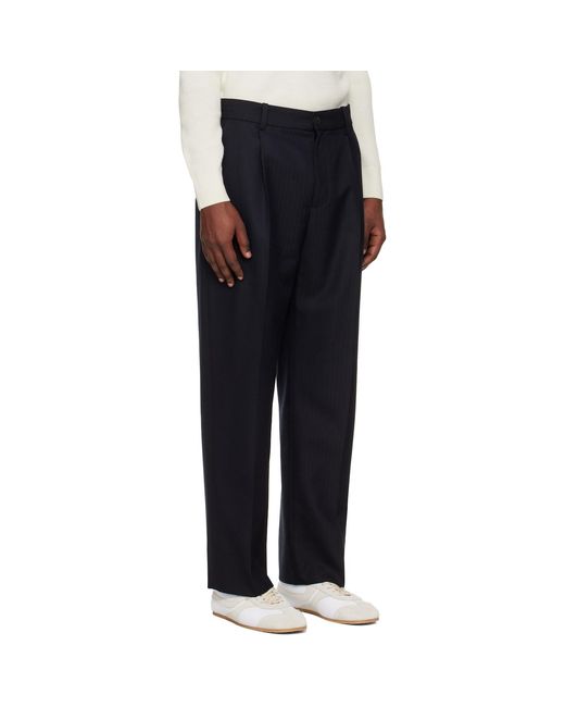 Studio Nicholson Black Selby Trousers for men