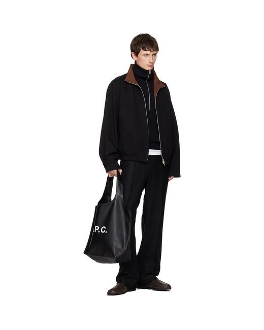 A.P.C. Black Ninon Tote for men