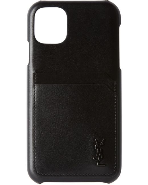 Saint Laurent Iphone 11 Case In Nero Black For Men Lyst