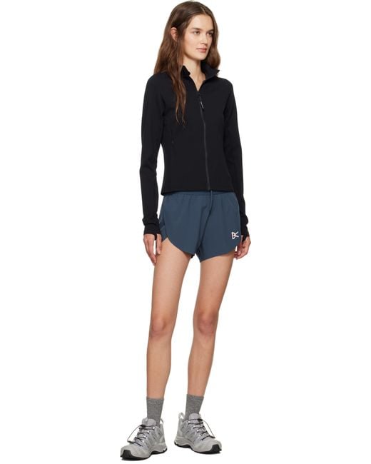 District Vision Black Studio Full Zip Midlayer Jacket