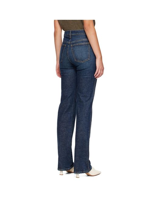 Khaite Blue Danielle Stretch Jeans