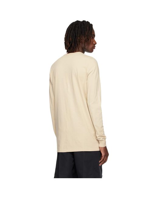 Rick Owens Black Off- Temple Level Ls T-shirt for men