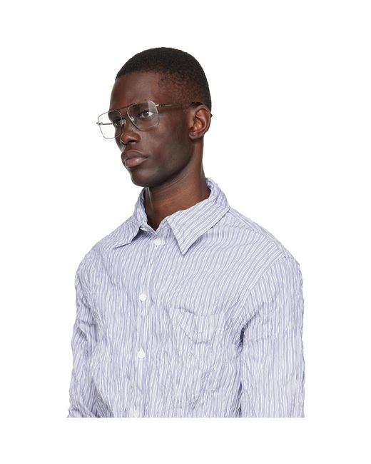 Bottega Veneta Black Ribbon Split Optical Frame Glasses for men
