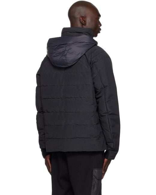 Canada Goose Blue Black Hybridge Base Down Jacket for men