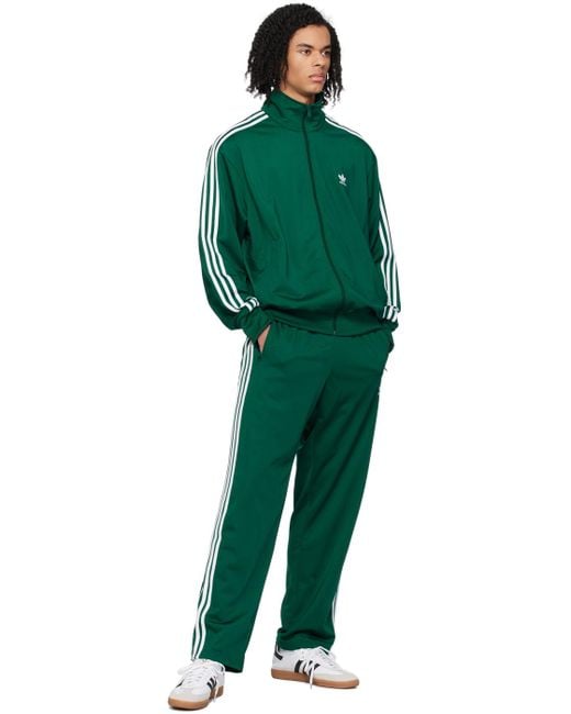 Adidas Originals Green Firebird Track Jacket for men