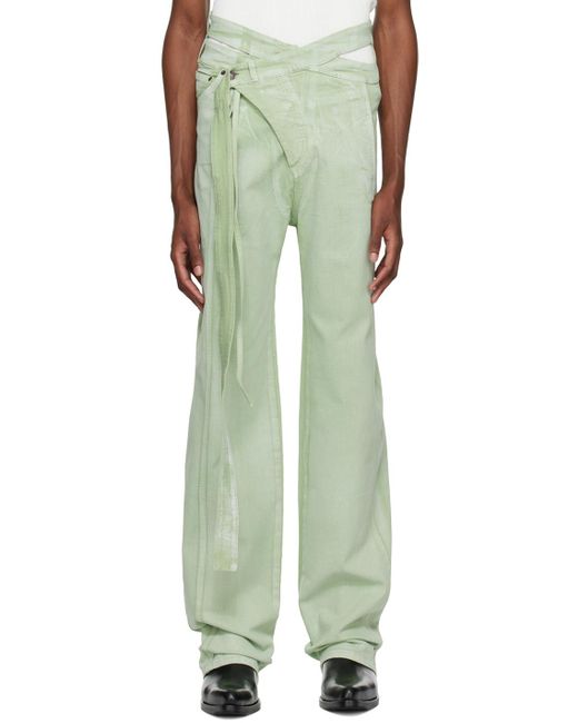 OTTOLINGER Ssense Exclusive Green Jeans for men