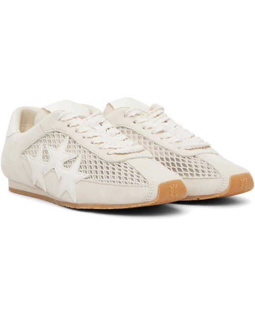 Amiri Black Off- Mesh Pacific Flat Sneakers
