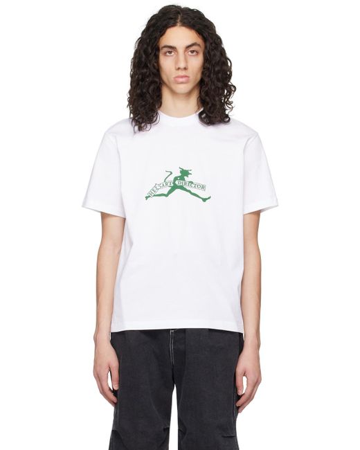 Sunnei White 'he-art Director' T-shirt for men