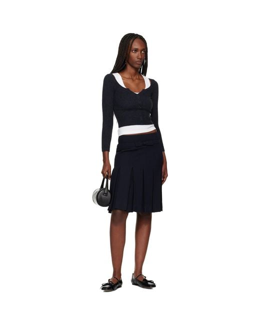 ShuShu/Tong Black Square-Toe Mary Jane Flats