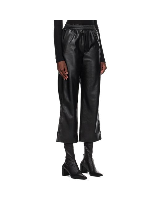 Nanushka Black Odessa Vegan Leather Trousers