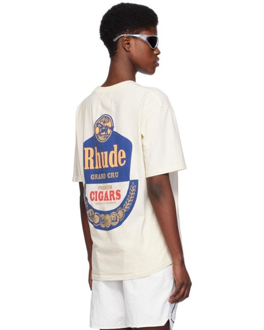 Rhude オフホワイト Grand Cru Tシャツ White