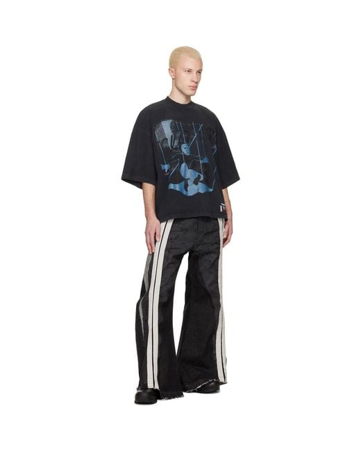 RIVINGTON roi Rebis Black Left Out Vintage T-Shirt for men