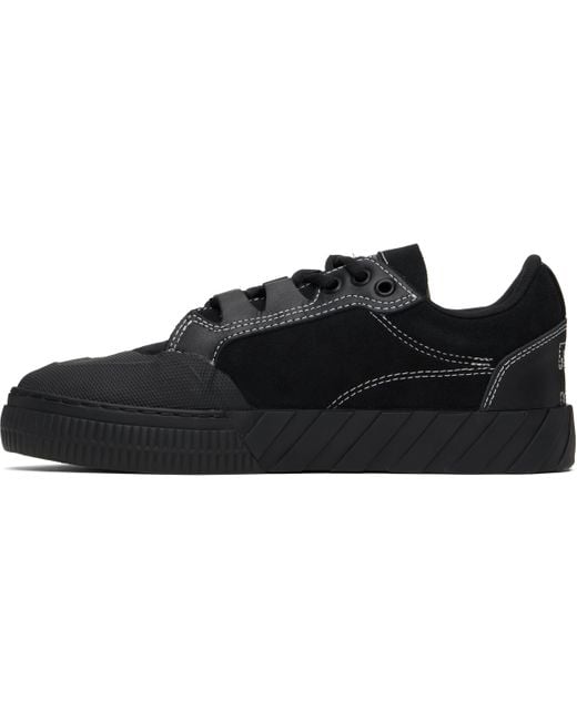 メンズ Off-White c/o Virgil Abloh ブラック Vulcanized 779 レザースニーカー Black