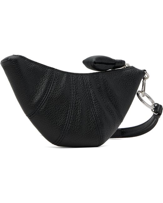 Lemaire Black Cross-body Croissant Coin Pouch for men