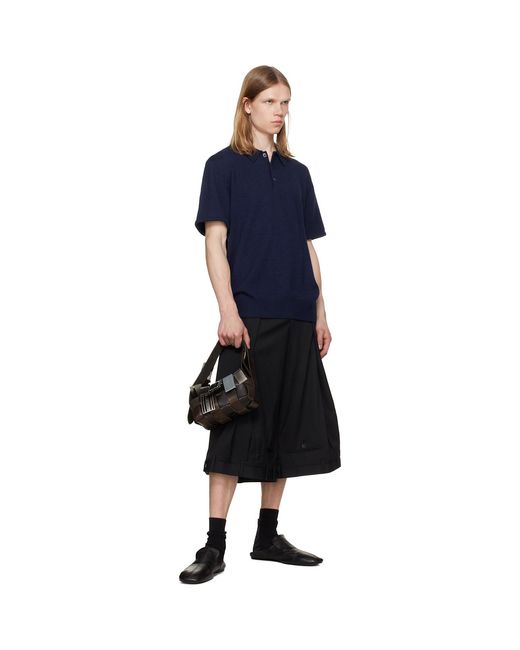 HODAKOVA Metallic Buckle Baguette Bag for men