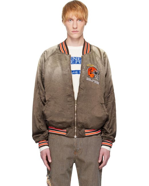 PALY Brown Cassavettes Bomber Jacket for men
