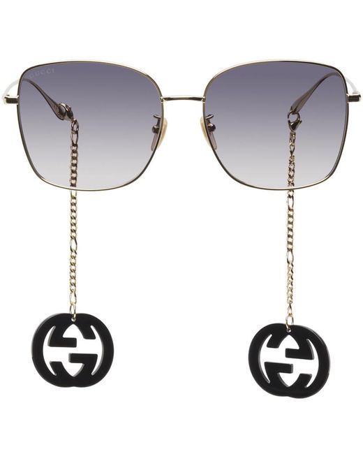 Gucci Endura Sunglasses in Gold (Metallic) for Men - Lyst