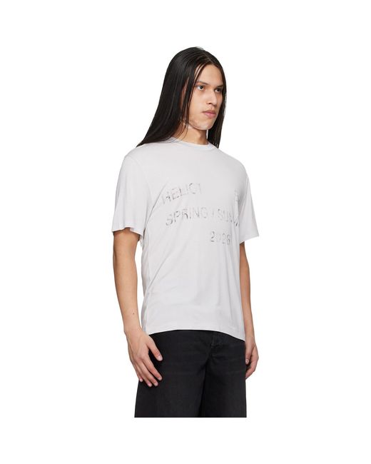 HELIOT EMIL White Overo S/S T-Shirt for men