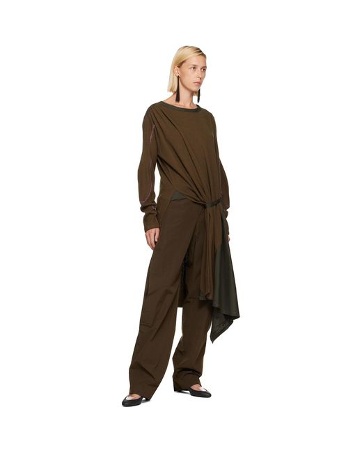 Kiko Kostadinov Brown Khaki Tern Trousers