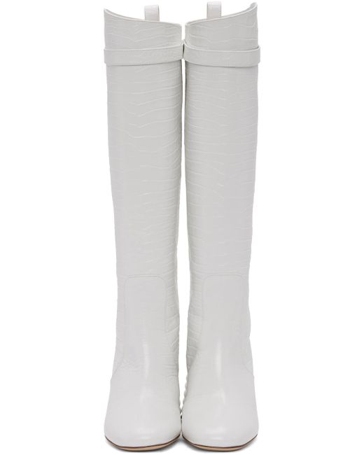 Fendi white hotsell boots