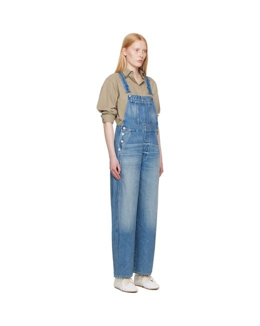 Citizens of Humanity Black Freya Denim Overalls