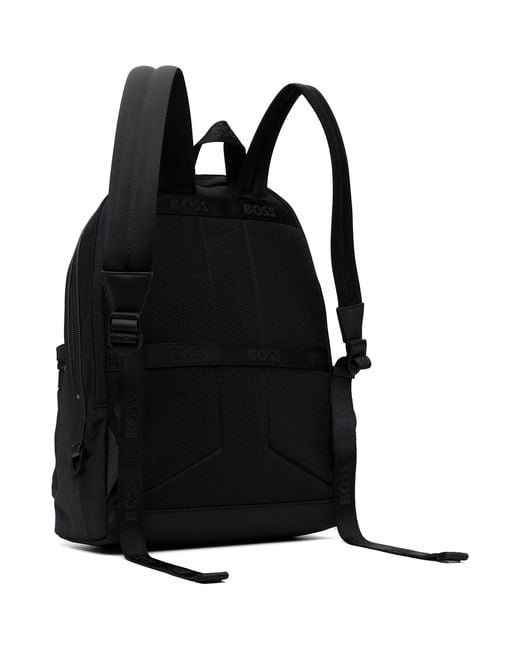 Boss Black Signature Trims Structured Backpack for men