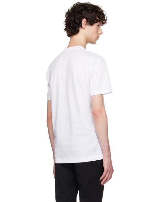 メンズ Dolce & Gabbana ホワイト Dg 刺繍 Tシャツ White