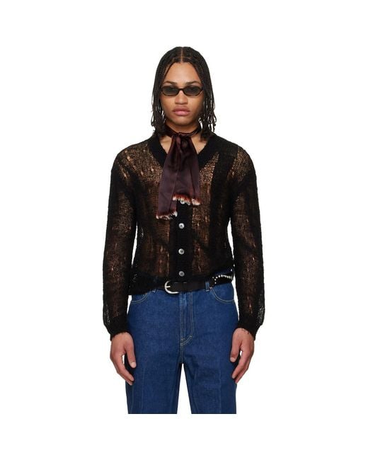 Our Legacy Black Academy Cardigan for men