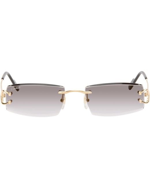 Cartier Black Classic C Motif Sunglasses for men