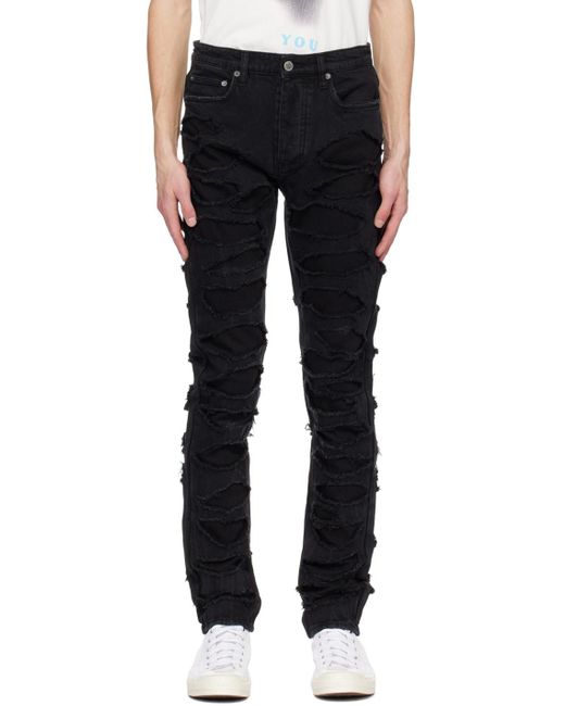 Ksubi Black Trippie D Edition Chitch Shded Jeans for men