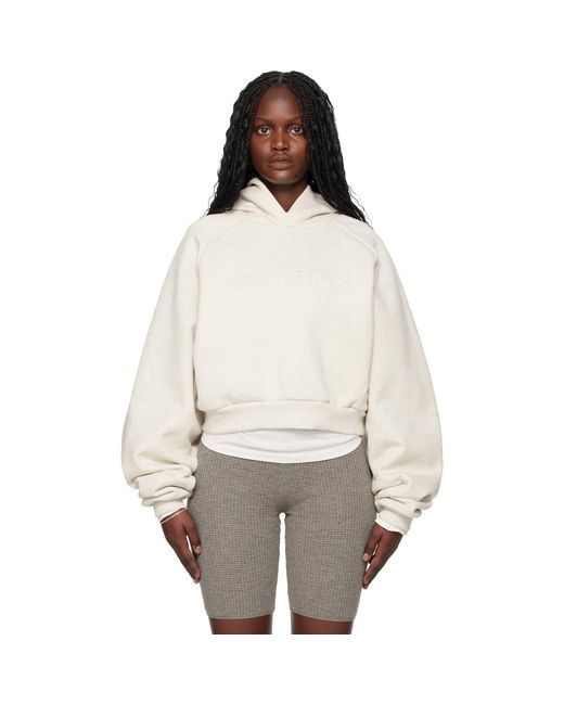 Fear Of God Gray Holiday Embossed 90S Raglan Hoodie