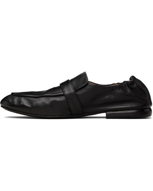 Marsèll Black Mandolo Leather Loafers for men