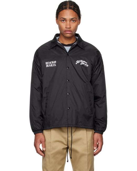 Wacko Maria 56 Tattoo Studio Edition Coach Jacket in Black for Men 