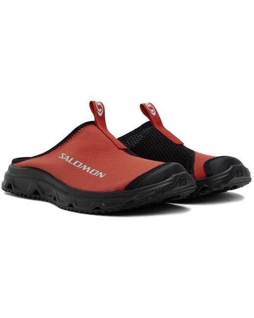 Salomon Red & Black Rx 3.0 Slippers for men