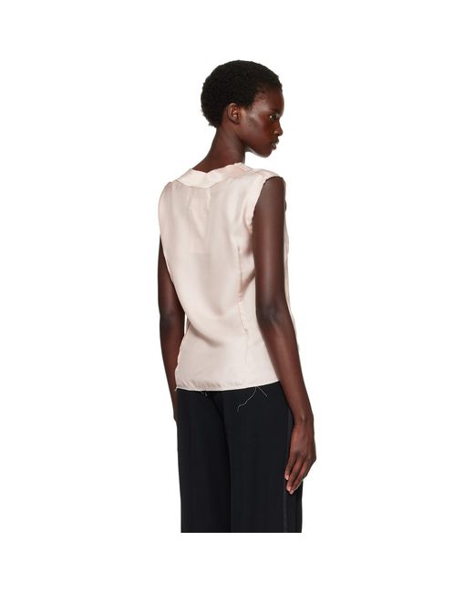 Maison Margiela Multicolor Silk V-Neck Top