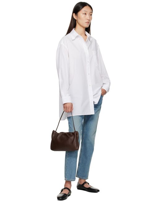 The Row Brown Xl Bourse Bag