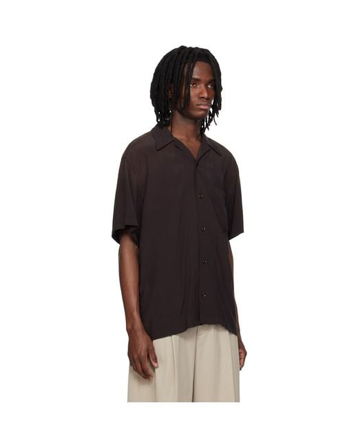 MMIC Black Burgundy Sundown Shirt for men