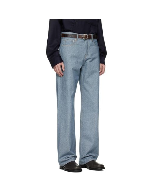 Jacquemus Blue 'The Straight De-Nîmes' Jeans for men