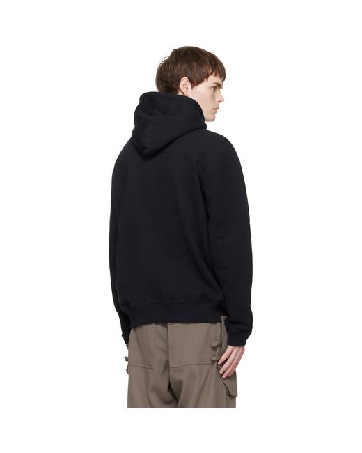 HELIOT EMIL Black Astrape Hoodie for men