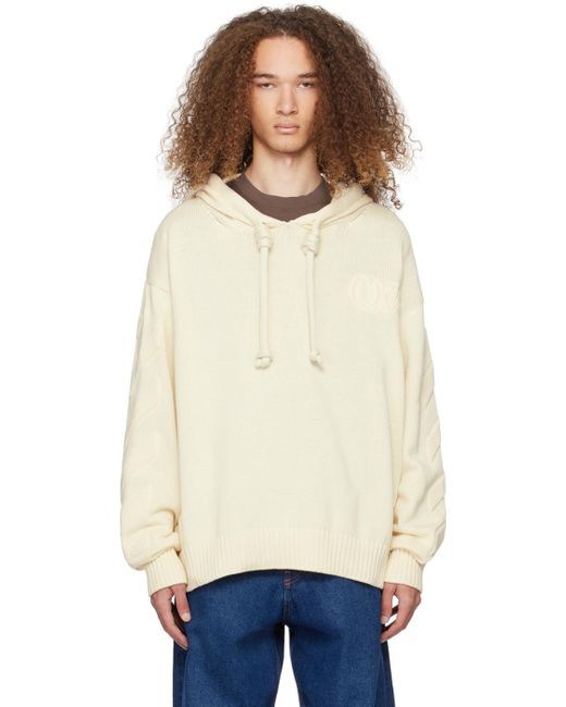 Off-White c/o Virgil Abloh Natural 3d Diag Hoodie for men