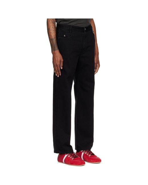 Wooyoungmi Black Straight Jeans for men