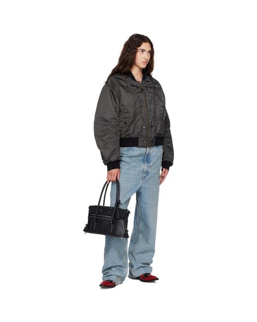 Maison Margiela Black Reversible Bomber Jacket