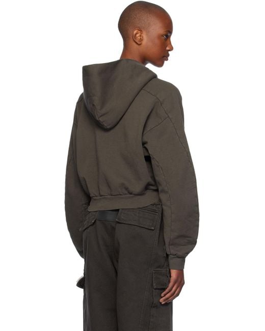 OTTOLINGER Black Multiline Zip Hoodie