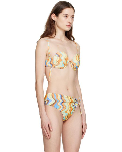 Jacquemus Multicolor Le Raphia 'le Haut De Maillot Aouro' Bikini Top