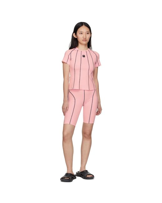 BONBOM Pink Seam Bike Shorts