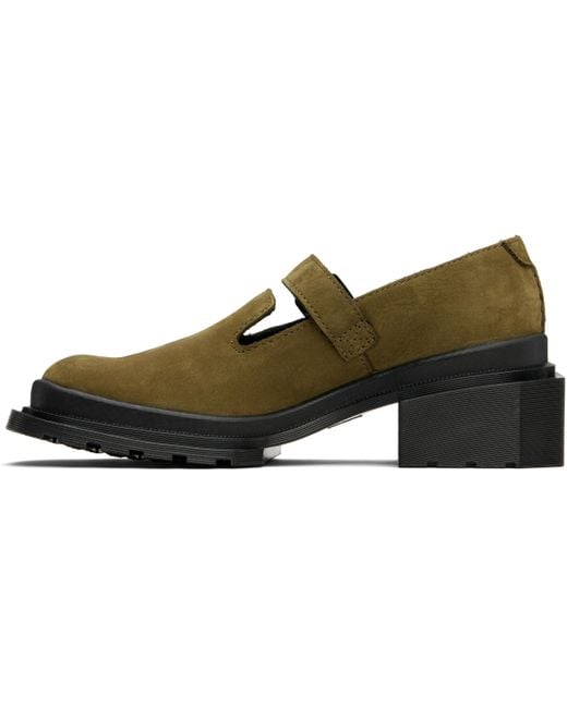 Dr. Martens Green Khaki Maybole Mary Jane Loafers