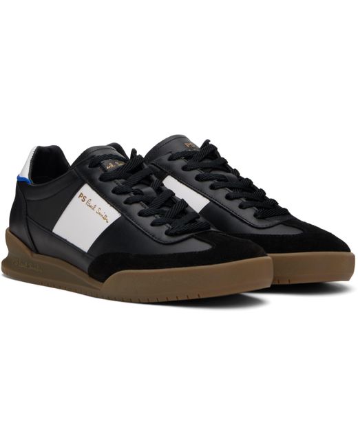 メンズ Paul Smith ブラック＆ホワイト Dover Panel スニーカー Black
