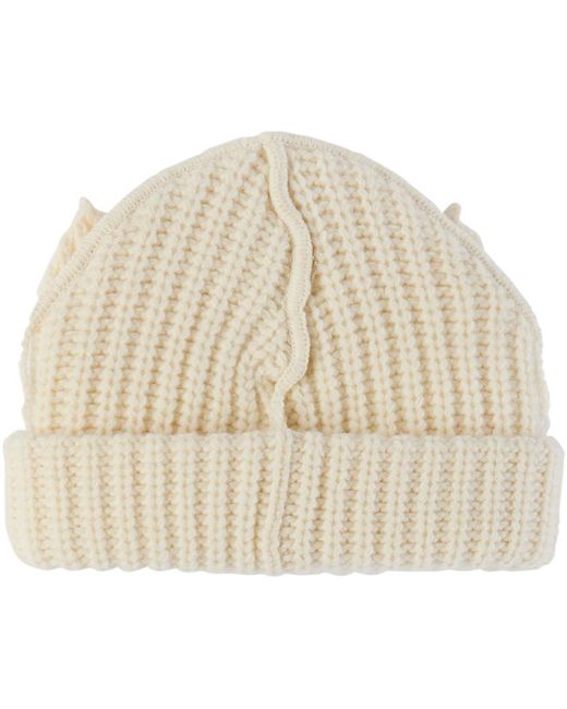 Charles Jeffrey Natural Baby Off- Chunky Ears Beanie