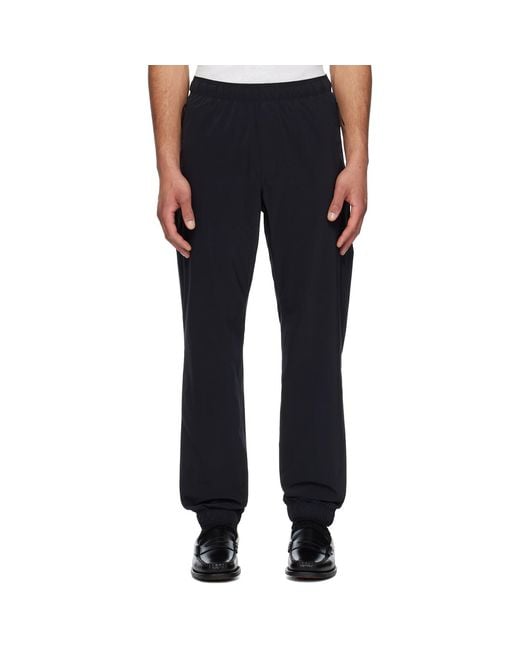 Moncler Black Logo Patch Jogging Trousers for men